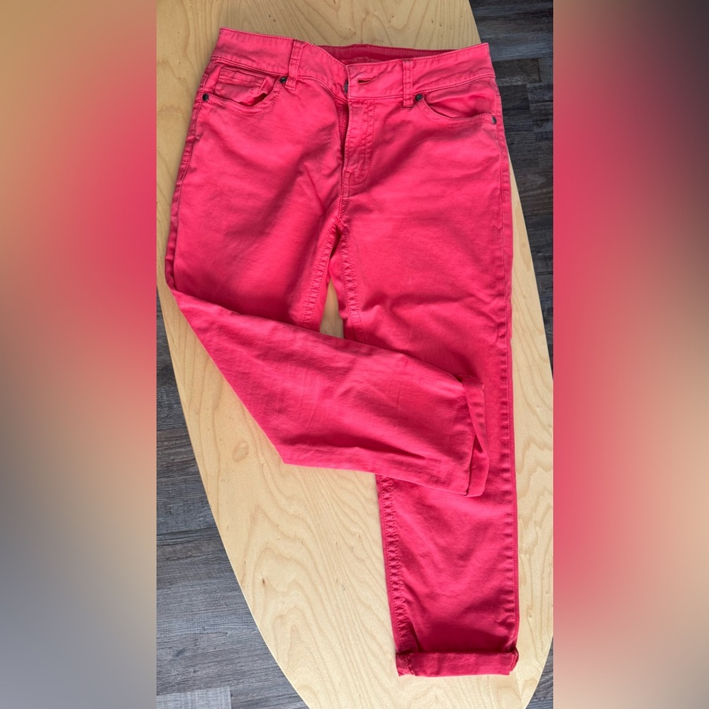 Women's coral jeans ankle length